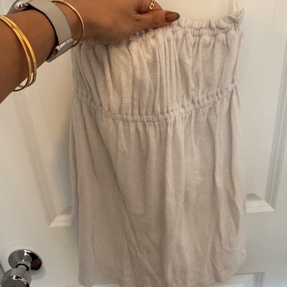 White To The Max Flowy Tube Top